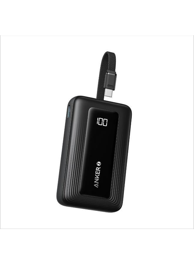 بنك طاقة زولو، شاحن محمول عالي السرعة 30 واط مع كابل USB-C مدمج، حزمة بطارية للشحن السريع لهاتف آيفون، ماك بوك، جالاكسي، آيباد، والمزيد -  - Image 1