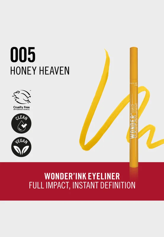 Rimmel London  Wonder'Ink Precision Eyeliner Pen - 005 - Honey Heaven, 1ml for Women | Best Price UAE