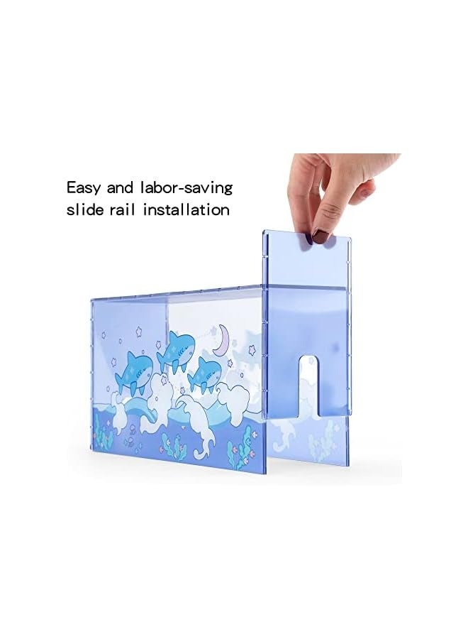 PROMASS Cute Shark Acrylic Clear Dust Display Box Cover for Switch/OLED Dock, Assemble Waterproof Cover Case Compatible with Nintendo Switch/OLED Charging Dock Accessories - Image 2