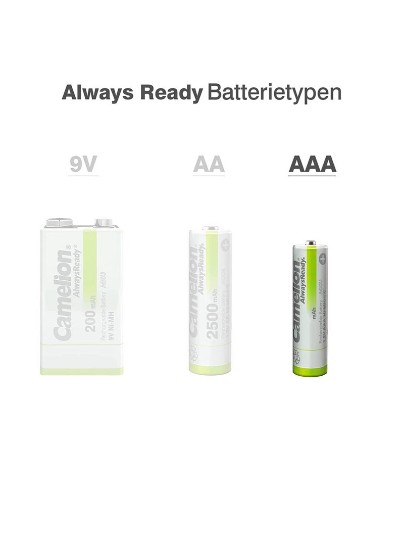 Camelion Camelion Always Ready Premium NI-MH Akku HR03/ AAA/ 1100mAh - 2er Pack - Image 4