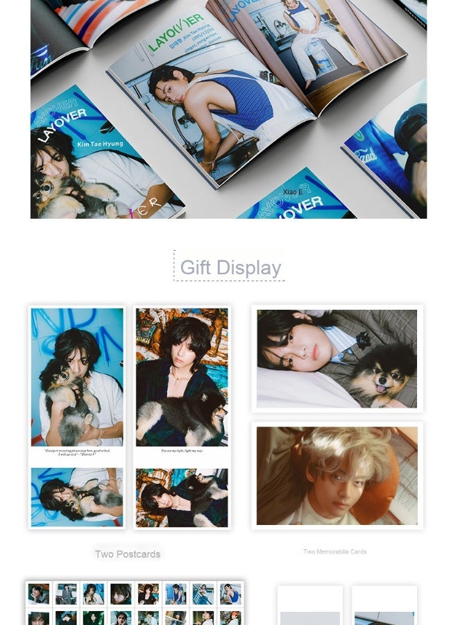 Photo Album Star Photo Poster Of Kim Tae-hyung's New Album Layover Peripheral Magazine Collection - Image 3