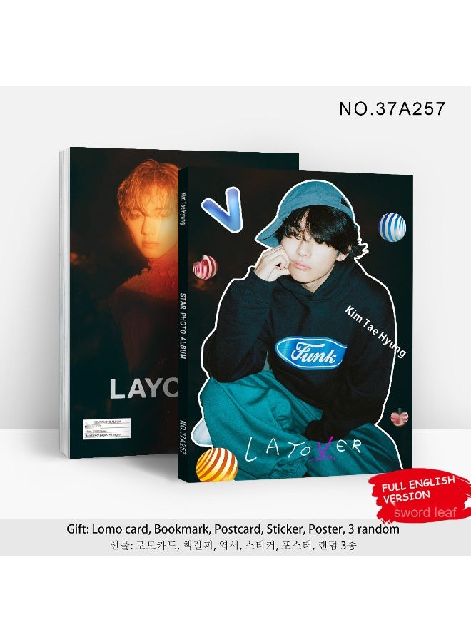 Photo Album Star Photo Poster Of Kim Tae-hyung's New Album Layover Peripheral Magazine Collection - Image 2