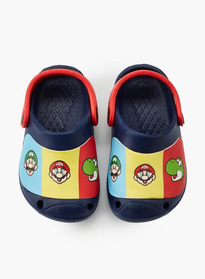 Super Mario Boys Printed School Clogs - Image 1