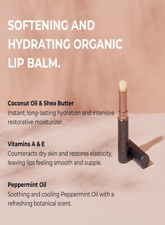 INIKA Organic Lip Balm | Replenishes, Nourishes + Protects. Softening + Hydrating Skincare Ingredients for Soothed, Supple Lips. Counteracts Dryness & Flaking. Luscious Vegan Formula Melts into Skin. - Image 2