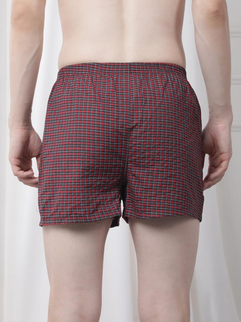 Dollar Pack of 3 Cotton Checkered Men Boxer - Image 3