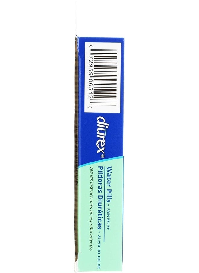Diurex Diurex Water Pills + Pain Relief - Relieve Water Bloat, Cramps, & Fatigue - 42 Count  - Image 3