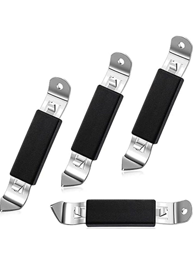 Luckam Magnetic Bottle Openers Classic Stainless Steel Punch Opener Can Tapper Bottle Opener with Magnet for Refrigerator Camping and Traveling - Image 1