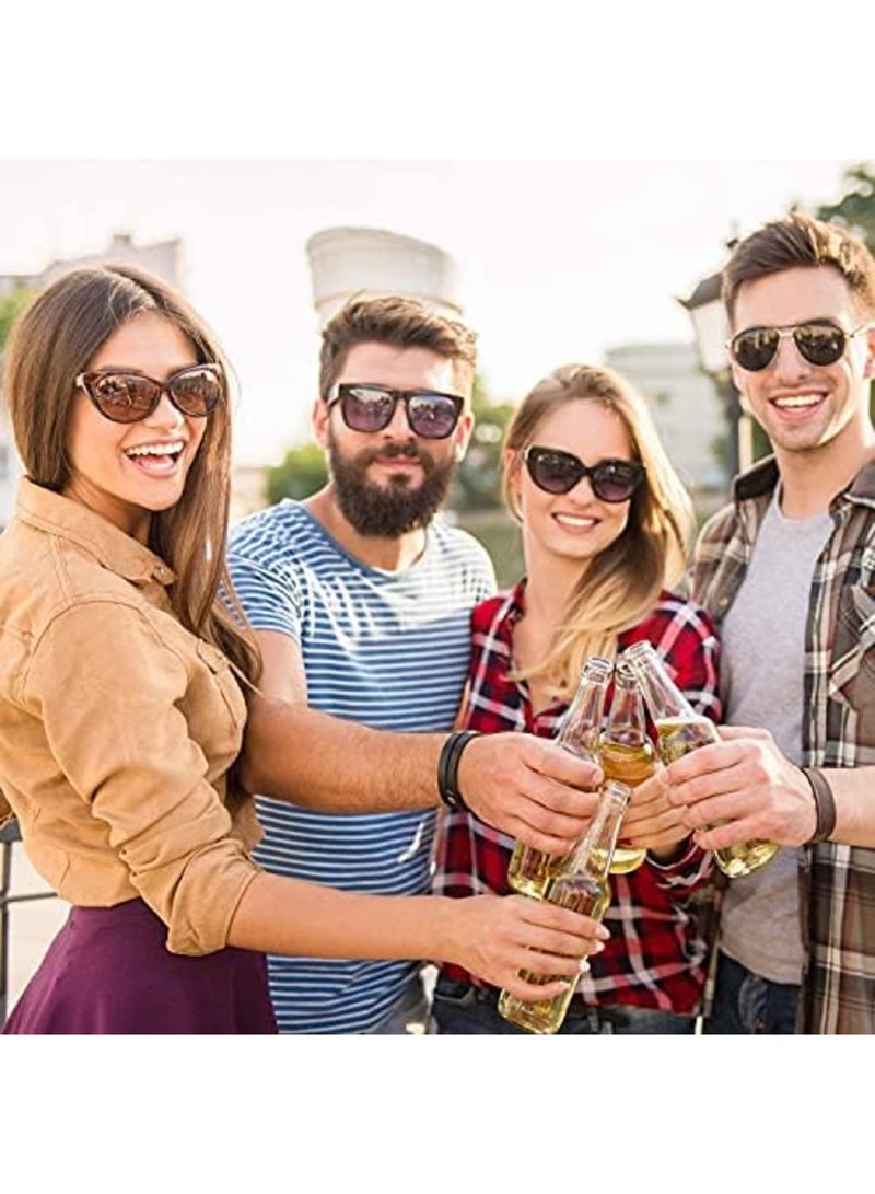 Luckam Magnetic Bottle Openers Classic Stainless Steel Punch Opener Can Tapper Bottle Opener with Magnet for Refrigerator Camping and Traveling - Image 4