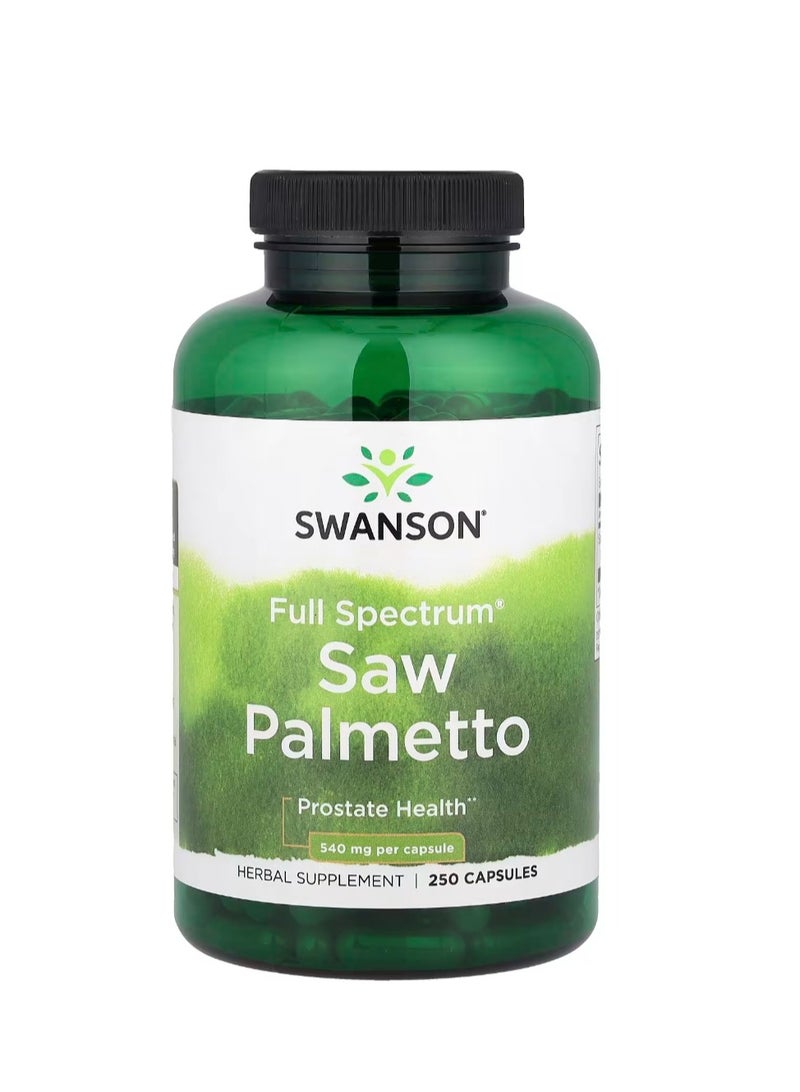 SWANSON Full Spectrum Saw Palmetto 540 mg 250 Capsules  - Image 1