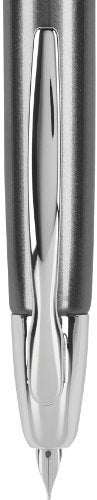 PILOT Vanishing Point Collection Refillable & Retractable Fountain Pen, Gun Metal Gray Barrel with Rhodium Accents, Blue Ink, Broad Nib (60633) - Image 4