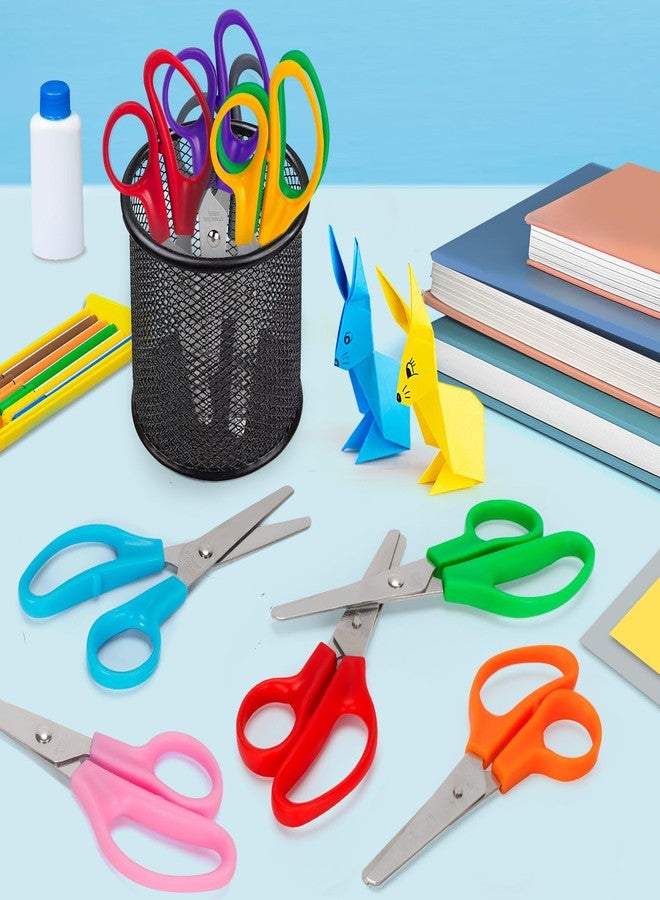 TooyBing 50 Pack Kids Scissors, 5 Inch Bulk Scissors for School, Blunt Tip for Child Student Teacher, Kids Safety for Preschool Classroom Office Home, School Supplies Craft Cutting Paper - Image 5