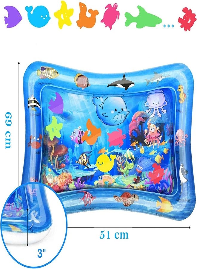 4AJ BAZAAR Tummy Time Water Mat for Babies | Sensory Play Gym for 6-12 Months | Newborn Baby Essentials | Water-Filled Activity Mat | Baby Gifts | Pack of 1 - Image 2