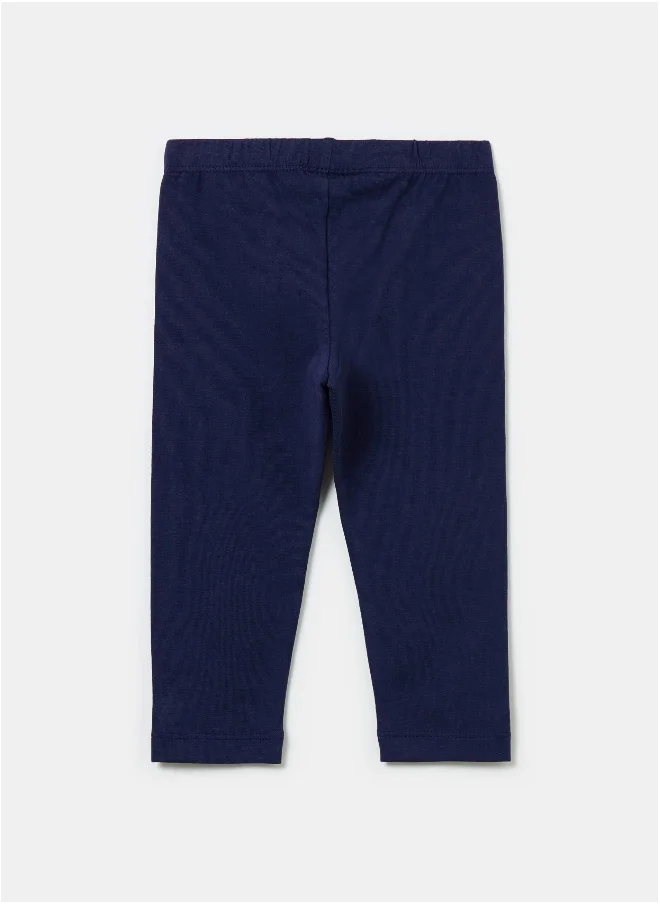 او في اس Stretch cotton leggings with bows