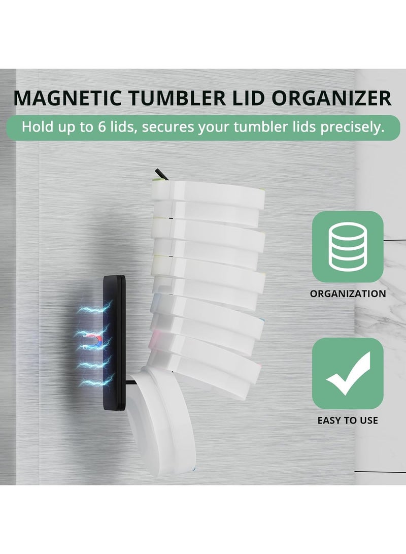 Magnetic stanley Cup Holder for Refrigerator, Water Bottle Organizer For stanley 40 oz with Handle, Tumbler Lid Organizer For stanley Cup Accessories  - Image 3