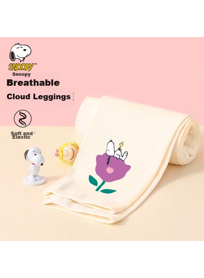 Snoopy Girls' Leggings, Children's Pants, Elastic Trousers For Young Kids, Sweet Skirts For Girls, New Spring Style - Image 1