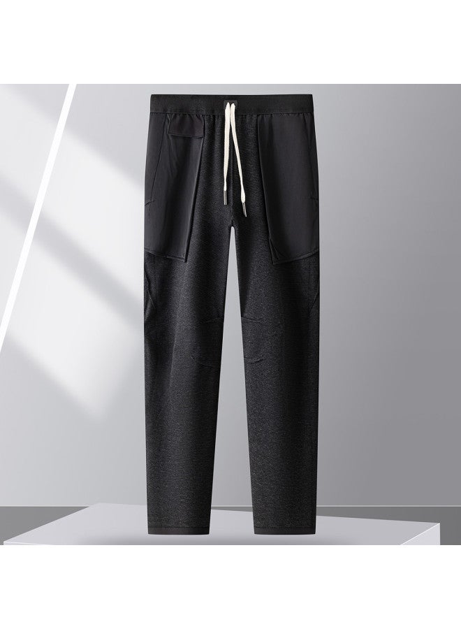 Fapai Winter Fleece Casual Pants Unisex Outdoor Casual Drawstring Waist Long Pants Softshell Pants - Image 3