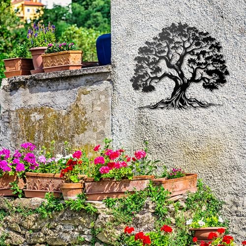 Xedatric Tree of Life Wall Art,Metal Tree Wall Decor in Matte Black,Nature-Inspired Tree of Life Wall Decor for Living Room,Bedroom & Spiritual Spaces (15.3"x12.6") - Image 3