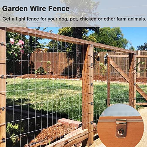 Yowlieu 100 Pcs Fence Wire Clamps for 2-6 Gauge Wire Fencing, Stainless Steel Wire Clips Mount Welded Wire to Vinyl, Wood or Metal Fence - Image 3