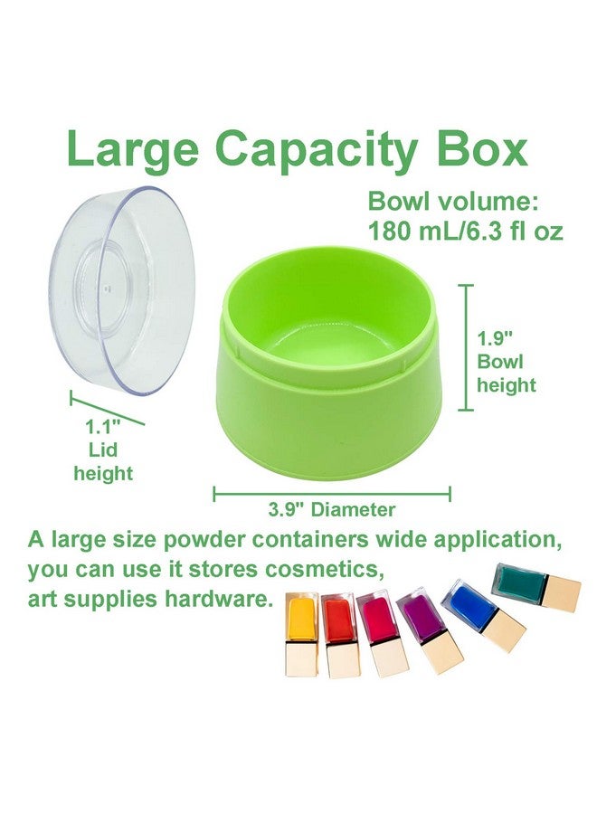 أوراسين علبة نفخة بودرة أطفال خالية من مادة BPA، علبة كبيرة بحجم 2.8 بوصة من البودرة المنفوشة للجسم بعد الاستحمام، حاوية نفخة بودرة للعناية بالوجه/الجسم للأطفال، حاوية بودرة التلك التجميلية مع حامل يدوي (أخضر) - Image 5