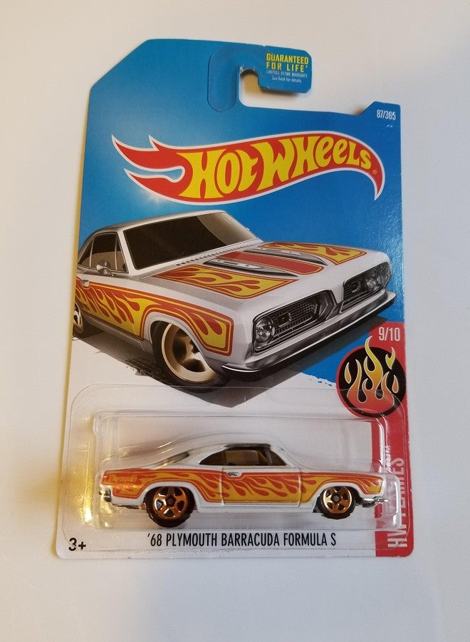 Hot Wheels 2017 ’68 Plymouth Barracuda Formula S White 87/365 - Image 1