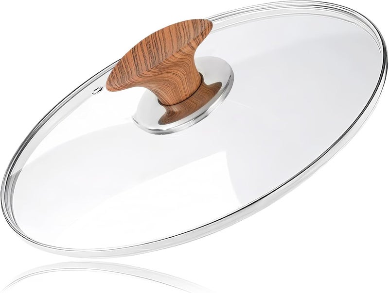 Bigwinyep 8 Inch Tempered Glass Lid for Replacement, Pot Cover for Pots and Pans, 6,8,9.5,10.5,11,12,12.5 Inch Universal Pan Lid for Pots Skillets - Image 1