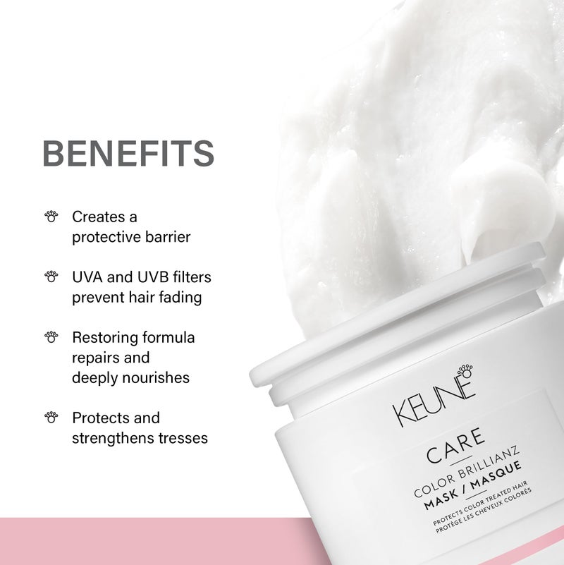 Keune قناع كيون للعناية بالألوان بريق، علاج عميق الترطيب وحماية من الأشعة فوق البنفسجية للشعر المعالج بالألوان، 6.8 أونصة سائلة - Image 3