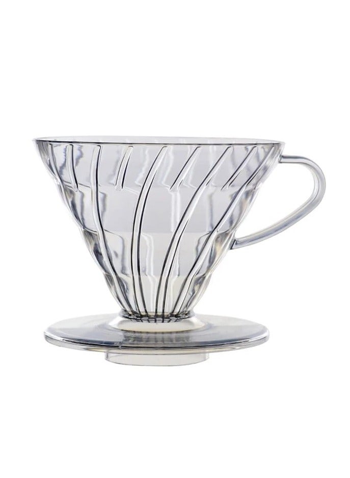 Liying V-01 Acrylic Coffee Dripper, 1-2 Cups, Pour Over Coffee Maker, Reusable Coffee Filter Cup, Slow Brewing Accessories for Home, Cafe, Restaurants - Image 1