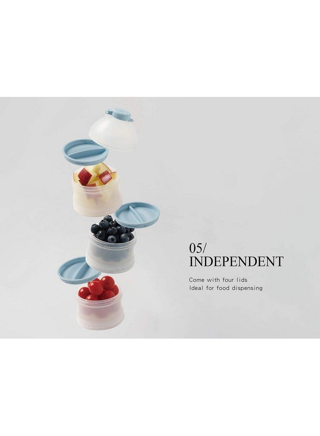 Simba Twist-Lock Stackable Milk Powder Formula Dispenser and Snack Storage Containers, Pink (BPA Free) - Image 4