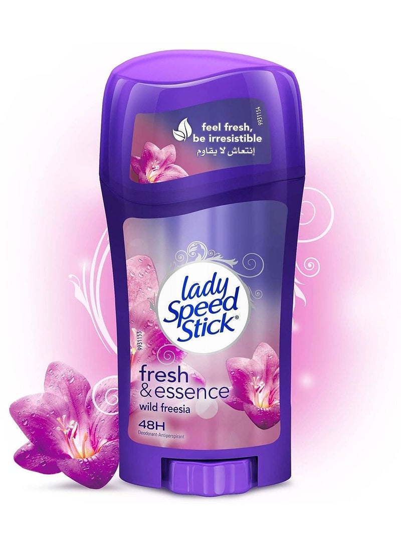 ليدي سبيد ستيك مزيل عرق مضاد للعرق غير مرئي برائحة زهرة الفريزيا البرية يدوم 48 ساعة - 65 جم - Image 5