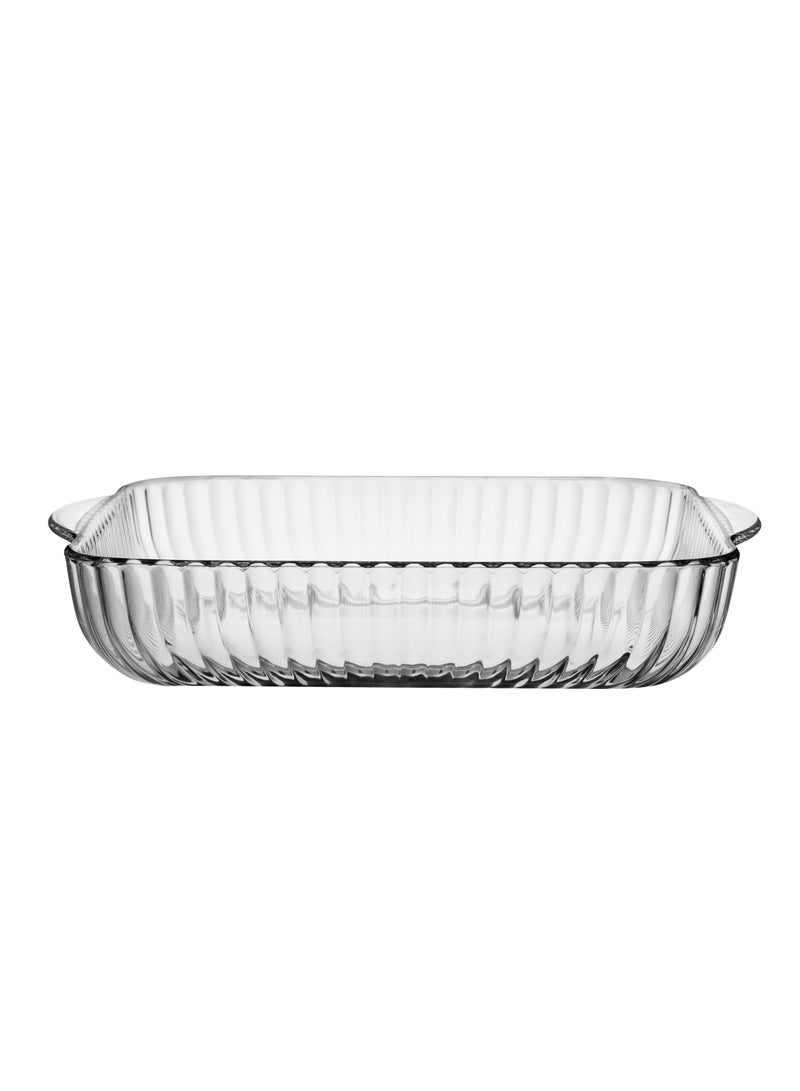 Borcam Square Glass Baking Tray 3200 ml 31.7x6 cm - Image 1