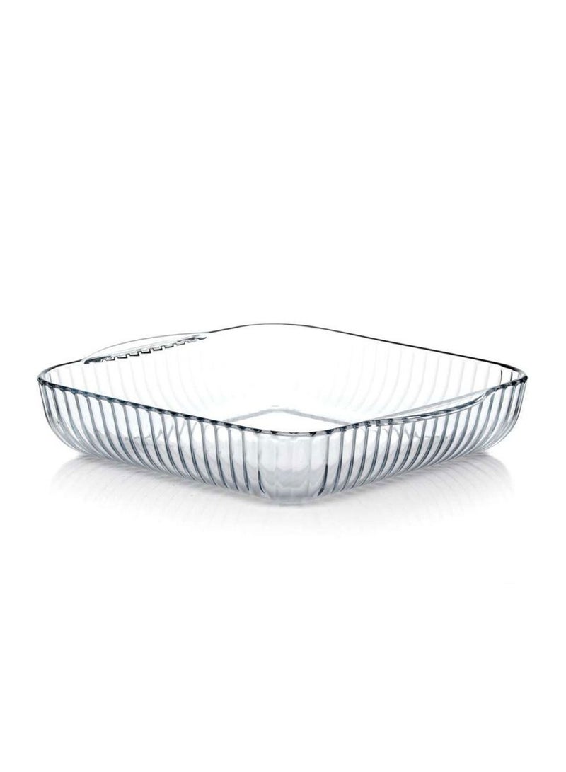 Borcam Square Glass Baking Tray 3200 ml 31.7x6 cm - Image 2