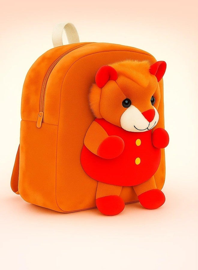 GT Gungun Toys Cute Lion Plush Backpack for Kids | Soft Animal Bag for Toddlers & Babies | Cartoon Stuffed School Bag for Boys & Girls | Lightweight & Travel-Friendly - Image 3