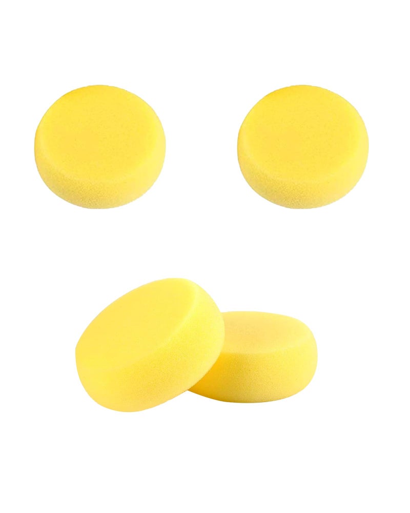 4 Pcs Round Painting Sponge WAFJAMF 296inch Yellow Craft Sponges Clay Sponge for Face Painting Art Crafts