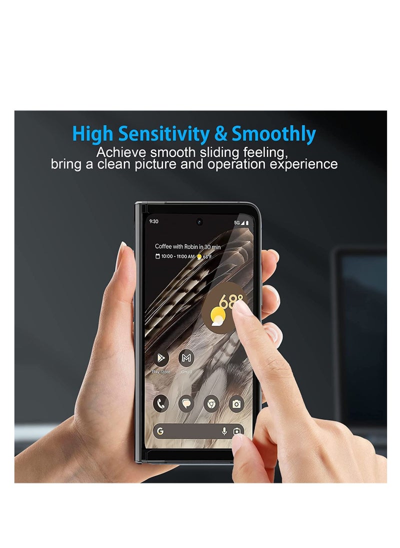 RINCO - For Google Pixel Fold FULL BODY (Internal+ External +Back Screen Protector) Invisible Touch Screen Sensitive Ultra HD Clear Film Anti Scratch Skin Guard - Smooth / Self-Healing / Bubble -Free - Image 1