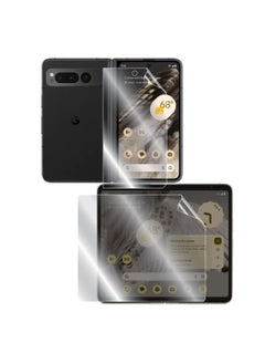 RINCO For Google Pixel Fold FULL BODY (Internal+ External +Back Screen Protector) Invisible Touch Screen Sensitive Ultra HD Clear Film Anti Scratch Skin Guard - Smooth / Self-Healing / Bubble -Free  - Image 1