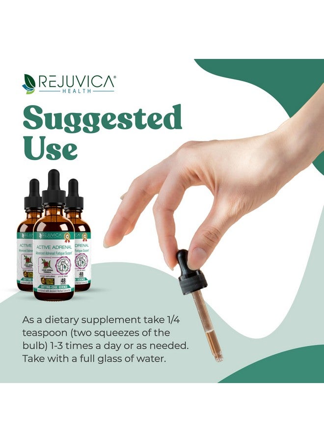 Rejuvica Health Active Adrenal - Advanced Adrenal Support Tincture - Liquid Delivery for Better Absorption - Ashwagandha, B-Vitamins, Magnesium and More  - Image 4