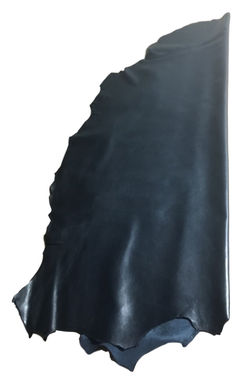 REED Sheep Skin Leather Hides for Crafts and Arts (Black)