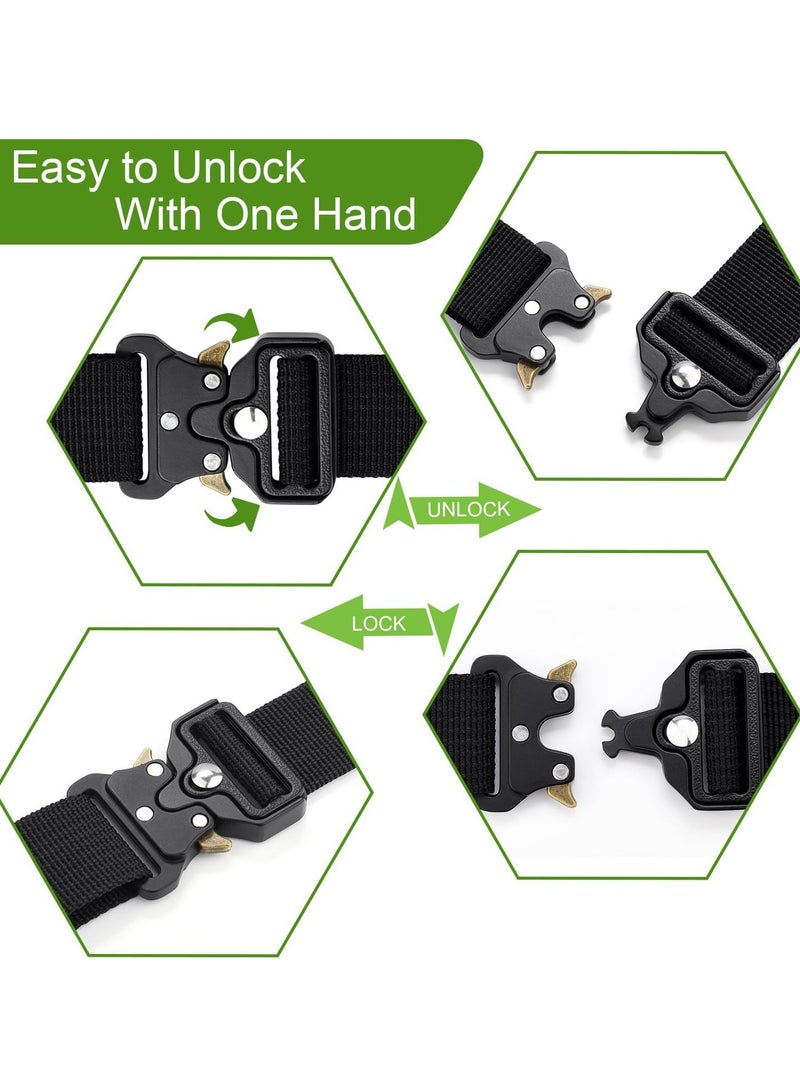 Bukela 2Pack Metal Tactical Duty Belt Buckles, 1 Inch Metal Buckle Clip for Dog Collar, Tactical Keychain, Backpack Bags Clip, Tactical Paracord Bracelets Buckle Hardware Accessories Replacement Black  - Image 5