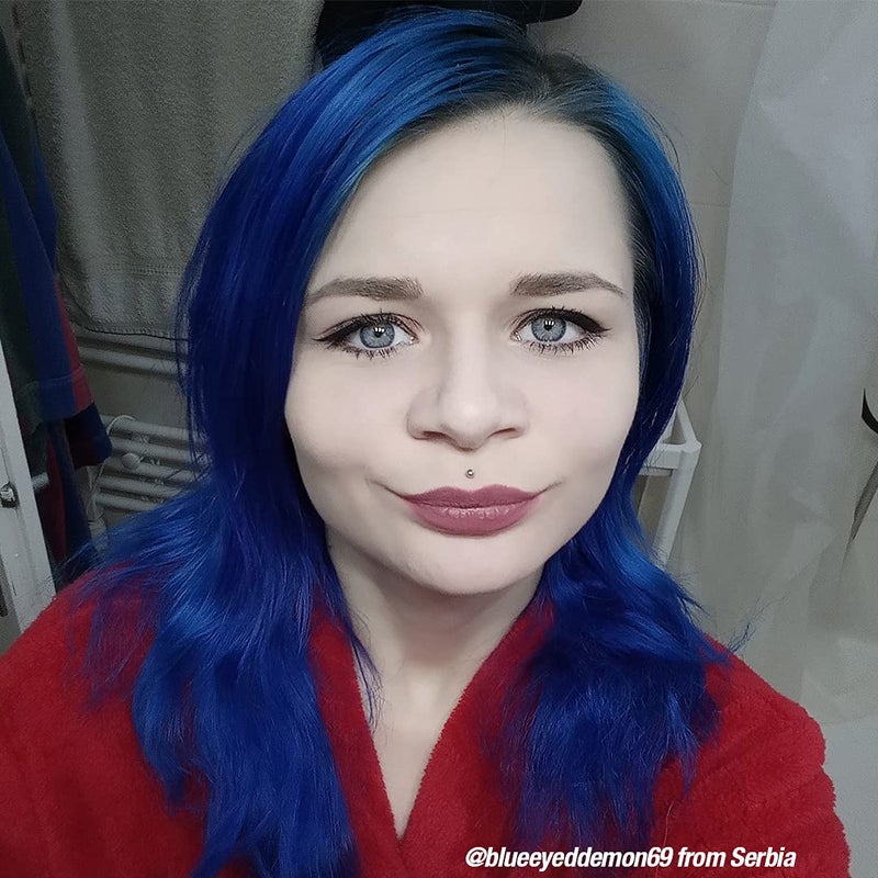 Manic Panic مانيك بانك كلاسيك لون شعر شبه دائم بعد منتصف الليل - صبغة شعر زرقاء داكنة للنساء والرجال تدوم 4-6 أسابيع - نباتية، خالية من الأمونيا وخالية من التجارب على الحيوانات - إنشاء ومزج درجات مخصصة (4 أونصات) - Image 4