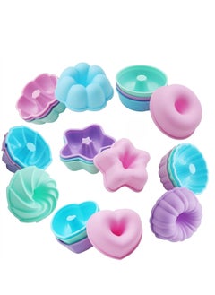 Generic To Encounter 24-Pack Silicone Donut Molds – 3-Inch Nonstick Baking Cups, Muffin, Jello, Bagel Pan – Reusable Silicone Bakeware – Oven, Microwave, Dishwasher Safe  - Image 1