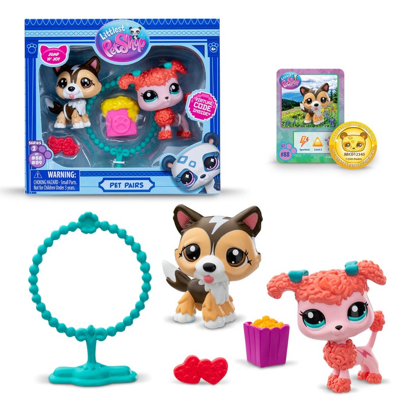 Littlest Pet Shop BANDAI Littlest Pet Shop Pet Pairs 2 Pack (ONE Supplied at Random) | Each Contains 2 LPS Mini Pet Toys 3 Accessories 1 Collector Card and 1 Virtual Code | Collectable Toys for Girls and Boys - Image 2