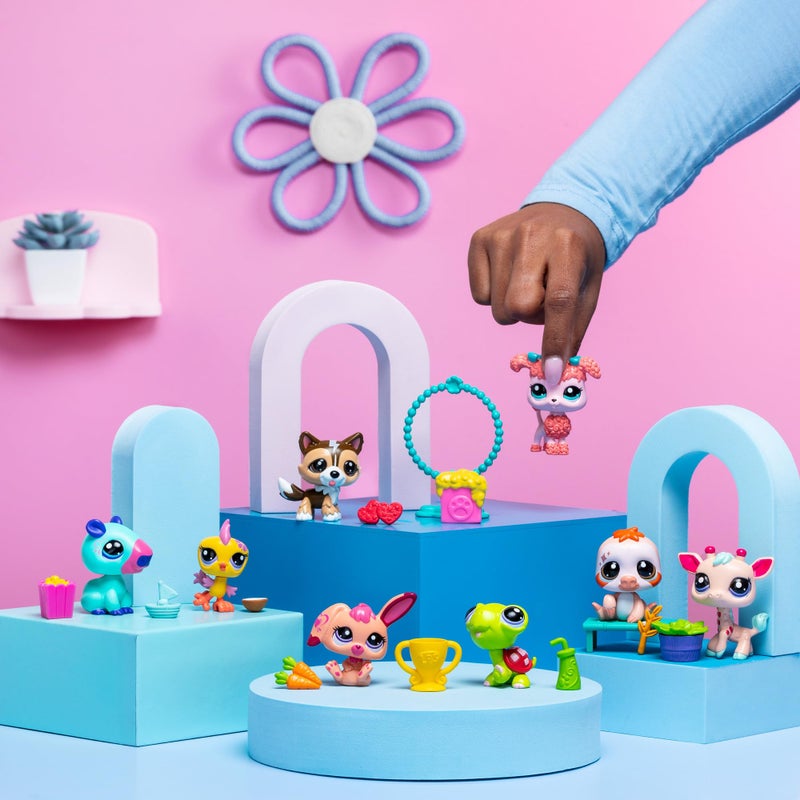 Littlest Pet Shop BANDAI Littlest Pet Shop Pet Pairs 2 Pack (ONE Supplied at Random) | Each Contains 2 LPS Mini Pet Toys 3 Accessories 1 Collector Card and 1 Virtual Code | Collectable Toys for Girls and Boys - Image 5