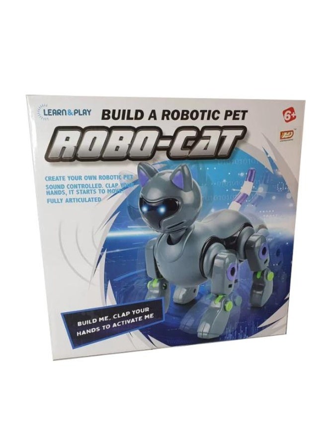 Diy Robot Cat Toy For Kids – Interactive Educational Clap Controlled Pet Robot - Image 1