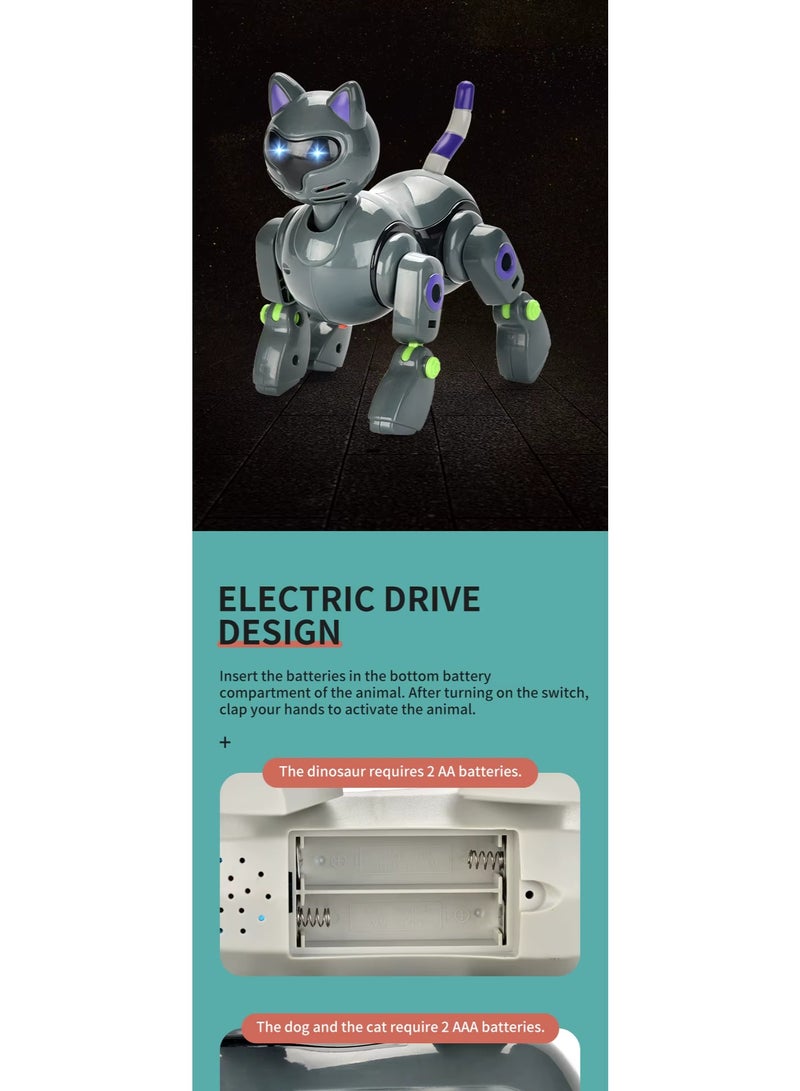 Diy Robot Cat Toy For Kids – Interactive Educational Clap Controlled Pet Robot - Image 5