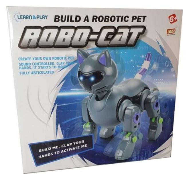 Diy Robot Cat Toy For Kids – Interactive Educational Clap Controlled Pet Robot - Image 1