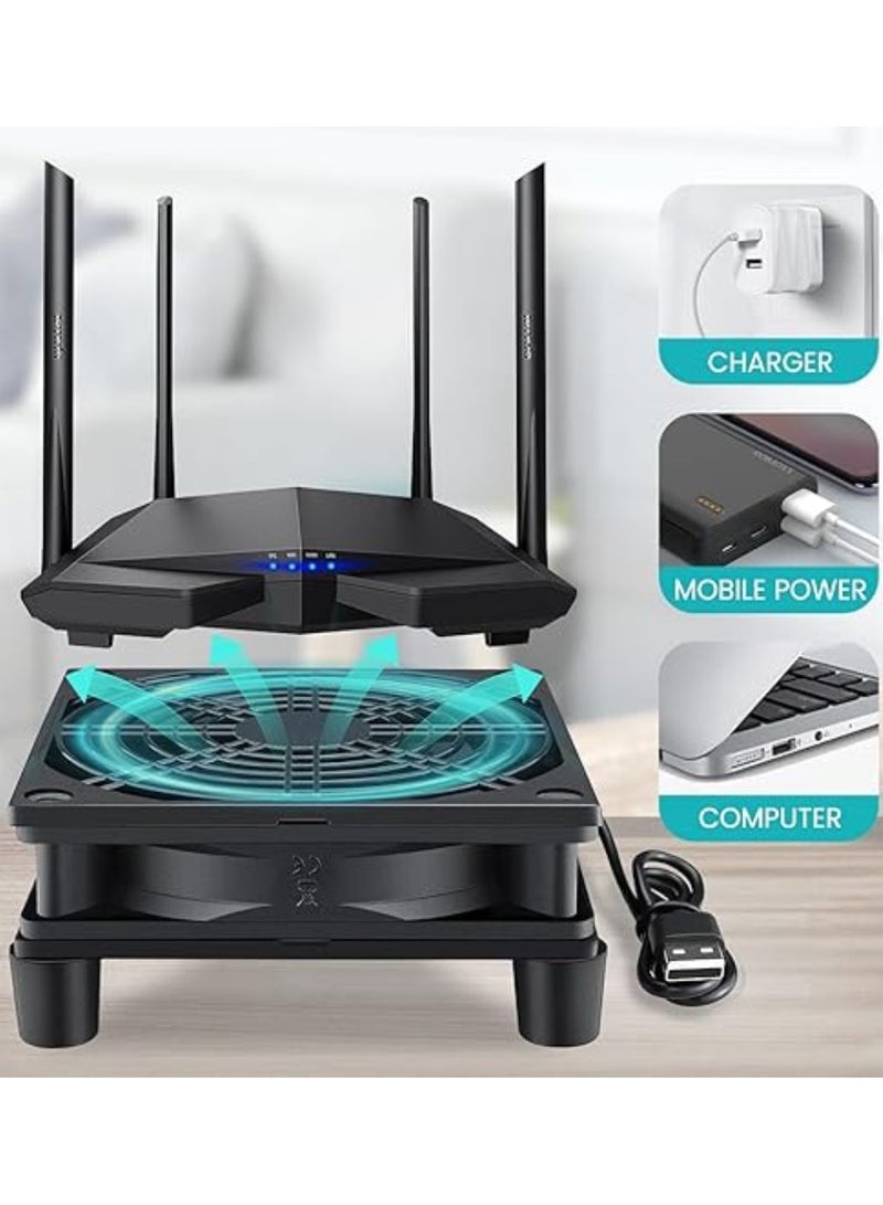 keloray مروحة تبريد لجهاز الاستقبال DVR Xbox TV Box Router 120mm x 25mm 5V USB Power - Image 2