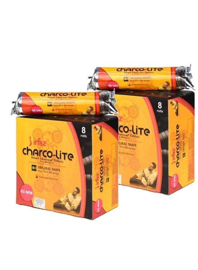 irfaz (Pack of 2) 80-Piece Charcoal Lite Smart tab Charcoal - Image 1