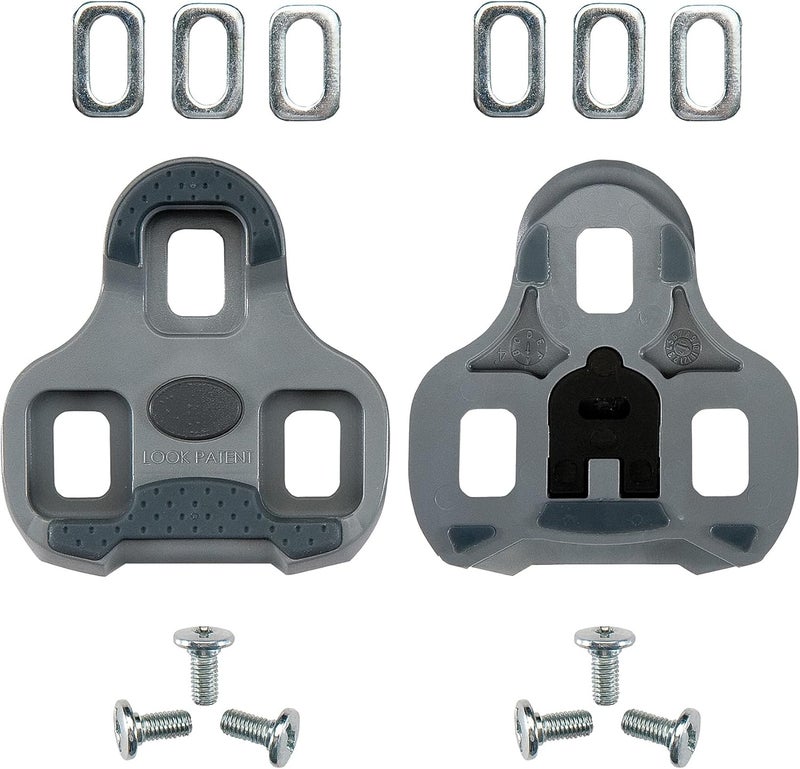 LOOK KEO Grip Cycling Cleats with Memory Positioner Function - 4.5° Float - Grey - Image 2