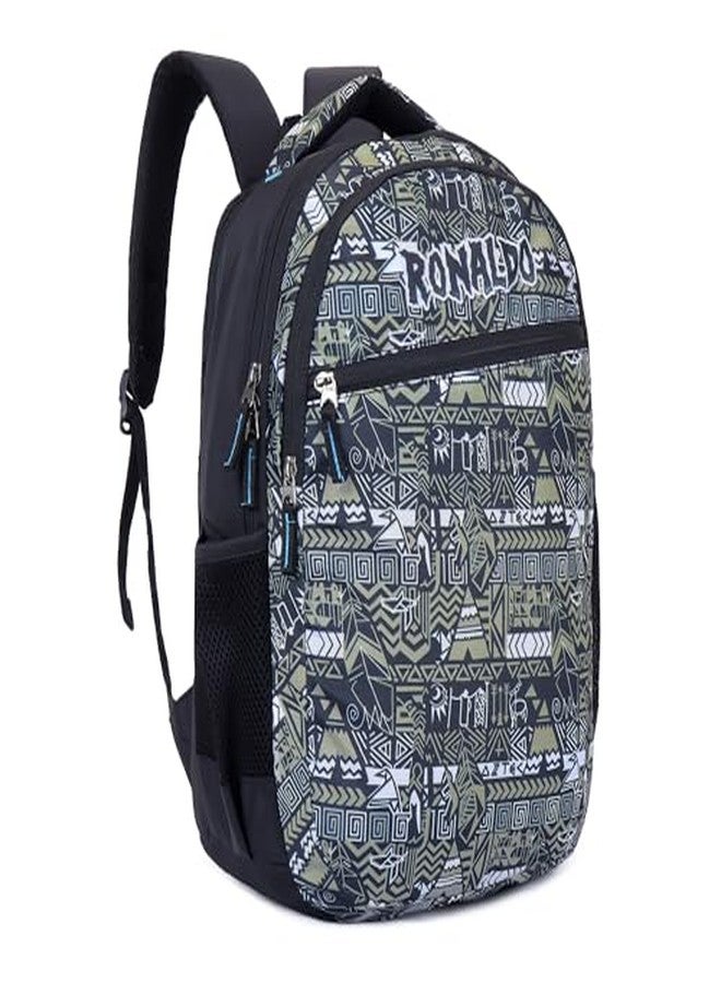 Ronaldo School Bag Backpack Black Edition Casual Daypack School Bags for Boys & Girls Office Backpack Multi-Purpose Bag - Image 3