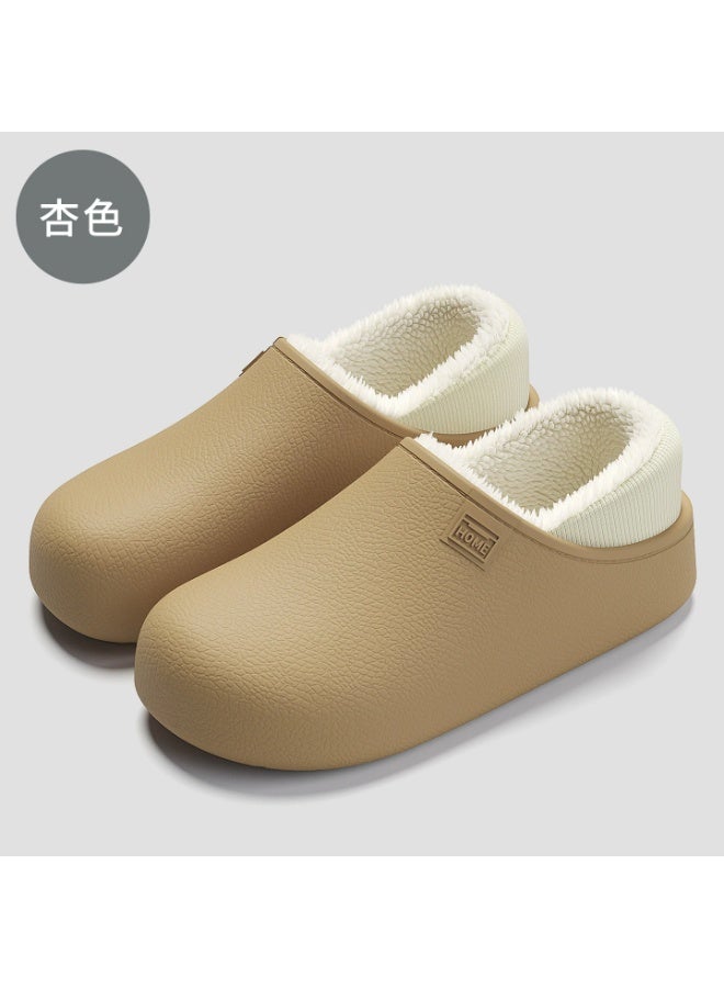 Eva waterproof cotton slippers - indoor home furnishing, warm and plush, suitable for winter, anti-slip cotton slippers